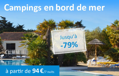 200 campings en bord de mer - à partir de 99€/7 nuits - jusqu'à -73%