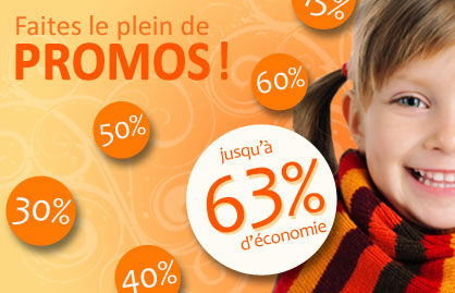 Profitez de nos promos - Jusqu'� 63% d'�conomie
