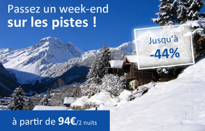Passez un week-end sur les pistes ! A partir de 94�/ 2 nuits - Jusqu'� -30%